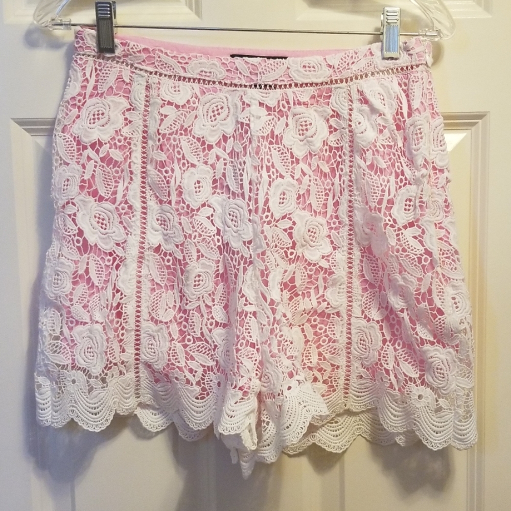 COPY - Adorable pink & lace skort